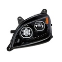 PETERBILT 579/587 LED HALO HEADLIGHT (BLACK HOUSING) - LH