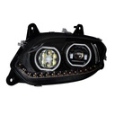 INTERNATIONAL LT 2017 & UP HEADLIGHT W/ LED BAR - LEFT SIDE (BLACK HOUSING)