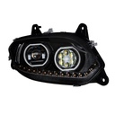 INTERNATIONAL LT 2017 & UP HEADLIGHT W/ LED BAR - RIGHT SIDE (BLACK HOUSING)