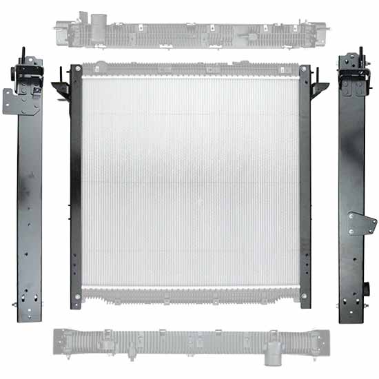 CASCADIA 126/113 2018 & UP PLASTIC/ALUMINUM RADIATOR WITH OIL COOLER (WITH FRAME)