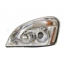 CASCADIA LED HEADLIGHT 2008-2022 (WHITE U-BAR) (CHROME HOUSING) - LEFT SIDE