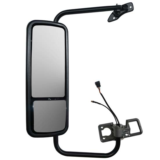 COLUMBIA/CENTURY-CLASS DOOR MIRROR ASSEMBLY HEATED ELECTRIC 2005 & UP (BLACK)- LEFT SIDE