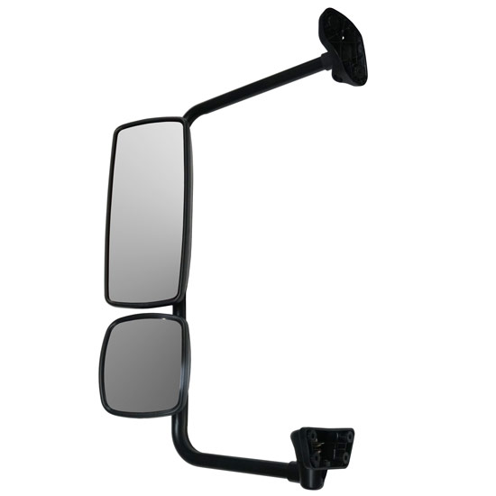 FREIGHTLINER M2 MANUAL DOOR MIRROR ASSY (BLACK) (FITS ALL YEARS) - LEFT SIDE