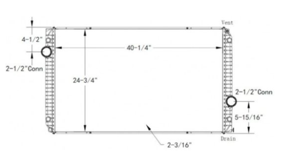 INTERNATIONAL 8600/PROSTAR RADIATOR (FITS CAT ENGINE)