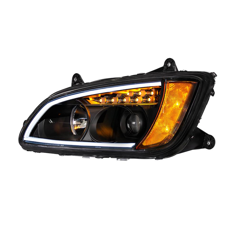 KENWORTH T660 HEADLIGHT LED "BLACKOUT" LH