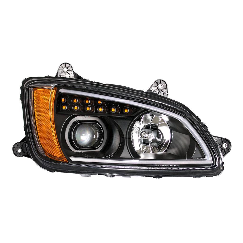 KENWORTH T660 HEADLIGHT LED "BLACKOUT" RIGHT SIDE