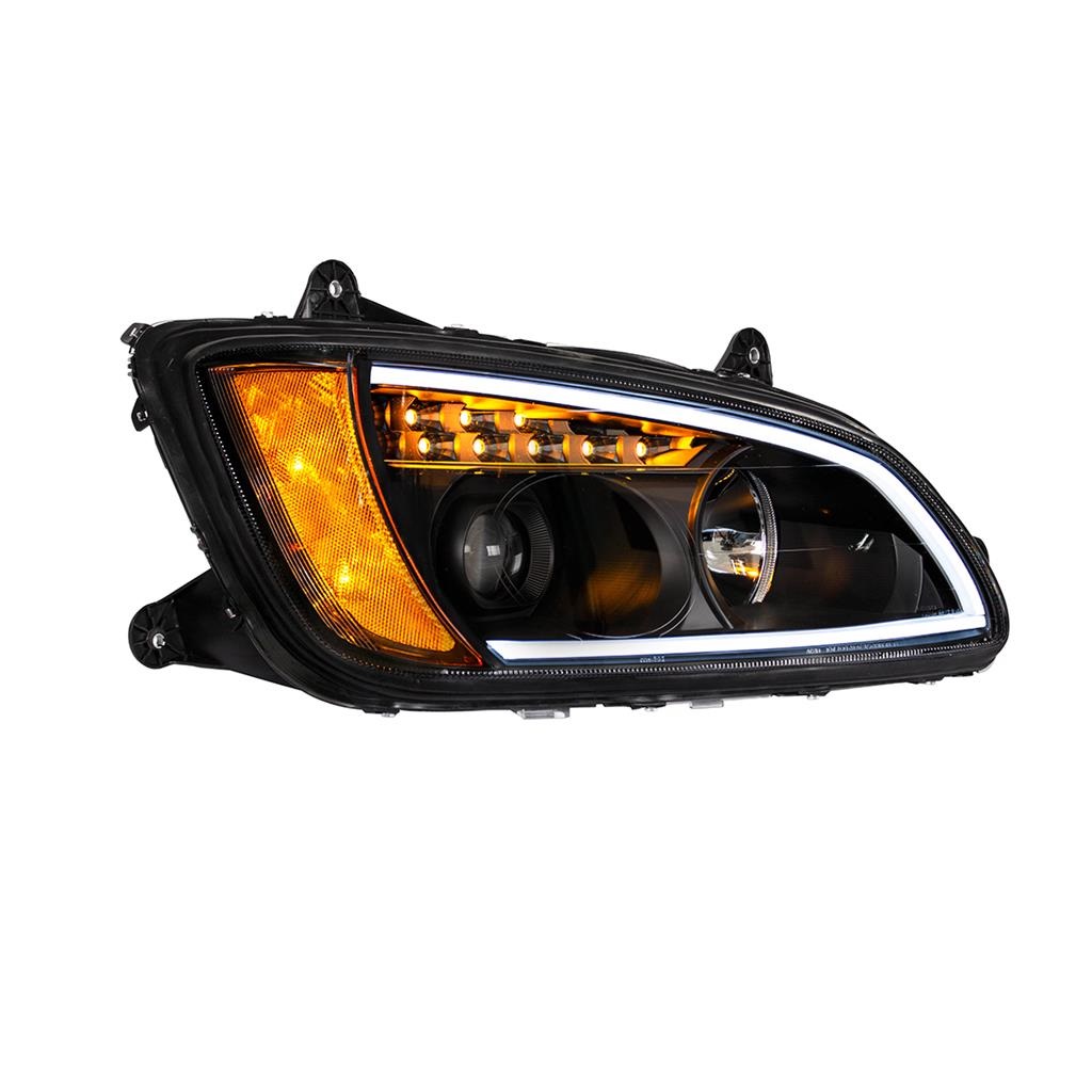 KENWORTH T660 HEADLIGHT LED "BLACKOUT" RIGHT SIDE