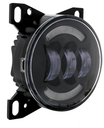 KENWORTH T660 LED FOG LIGHT WITH HALO RING (BLACK) - LEFT SIDE ALSO FITS PETERBILT 579/587