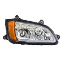 KENWORTH T660 LED HEADLIGHT "CHROME" RIGHT SIDE