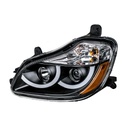 KENWORTH T680 PROJECTION HEADLIGHT W/ LED POSITION LIGHT FITS 2013 & UP (BLACK) - LH