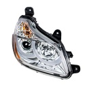 KENWORTH T680 PROJECTION HEADLIGHT W/ LED POSITION LIGHT FITS 2013 & UP (CHROME) - RH