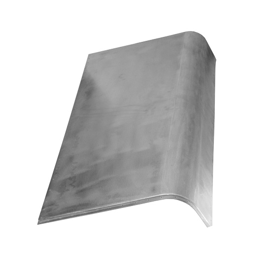 PETERBILT 379 127" EXTENDED ALUMINUM HOOD TOP PANEL - RIGHT SIDE