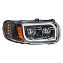 PETERBILT 388/389 HIGH POWER LED HEADLIGHT (BLACKOUT) W/ LED POSITION LIGHT & LED TURN SIGNAL 2008 & UP - RIGHT SIDE