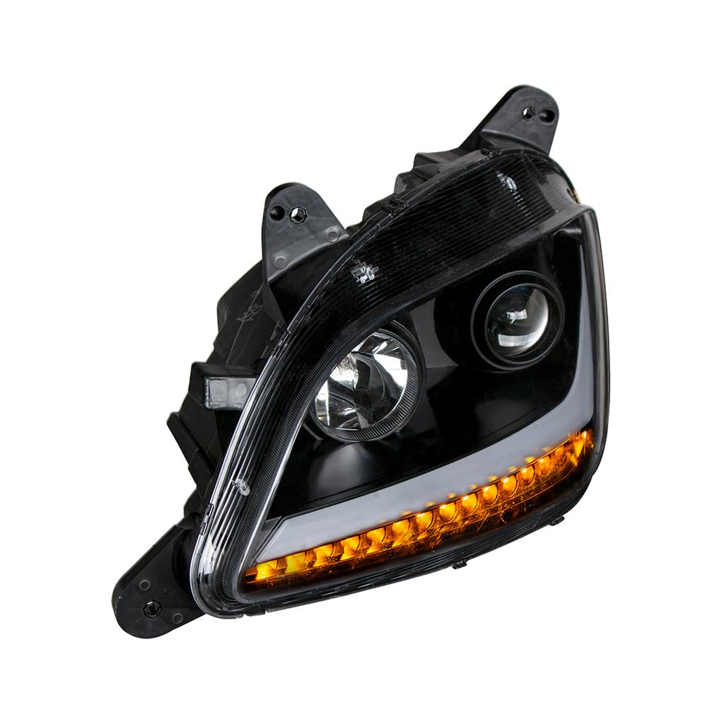 PETERBILT 579/587 LED PROJECTOR HEADLIGHT 2013-2022 (BLACK HOUSING) - LEFT SIDE