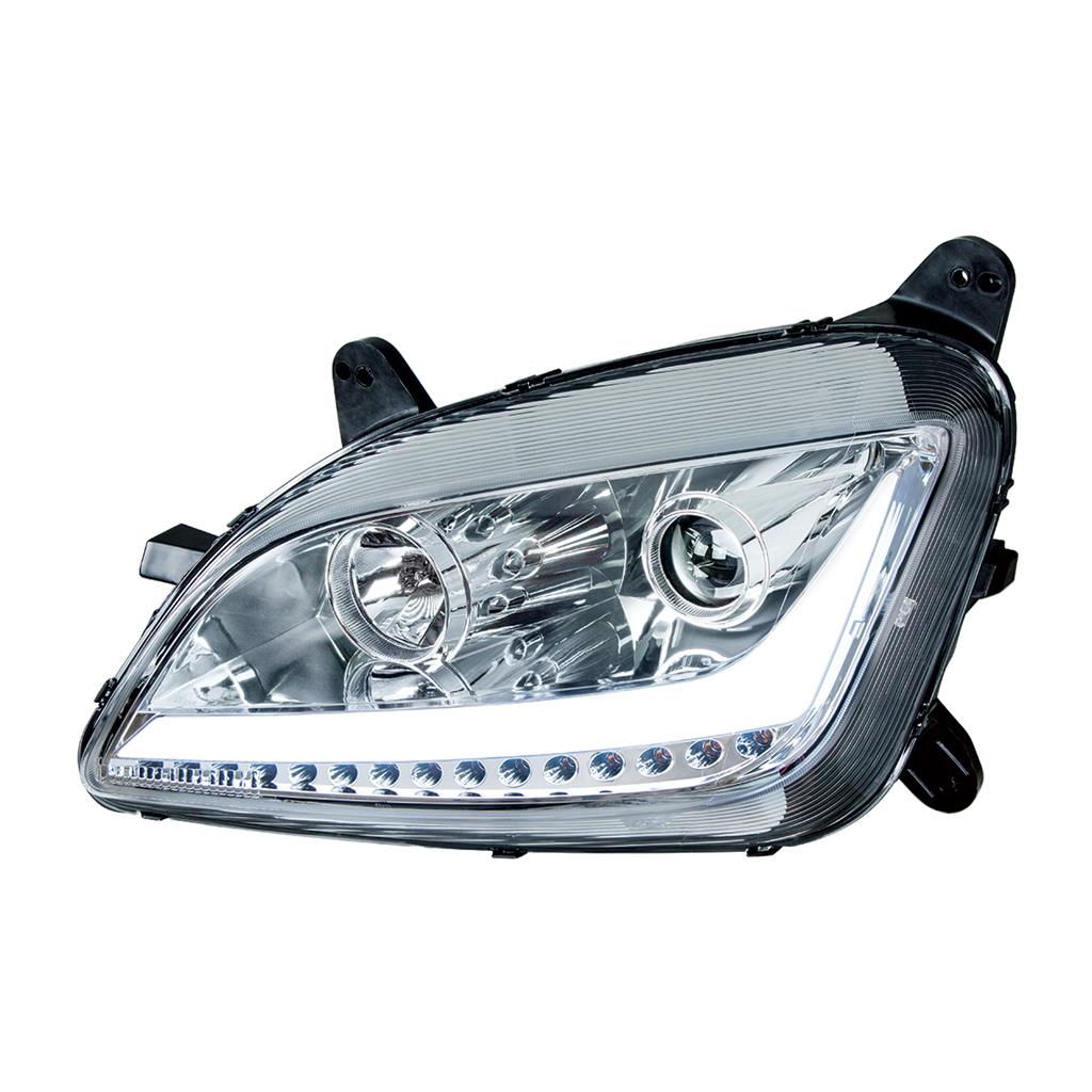 PETERBILT 579/587 LED PROJECTOR HEADLIGHT 2014-2017 (CHROME HOUSING) - LEFT SIDE