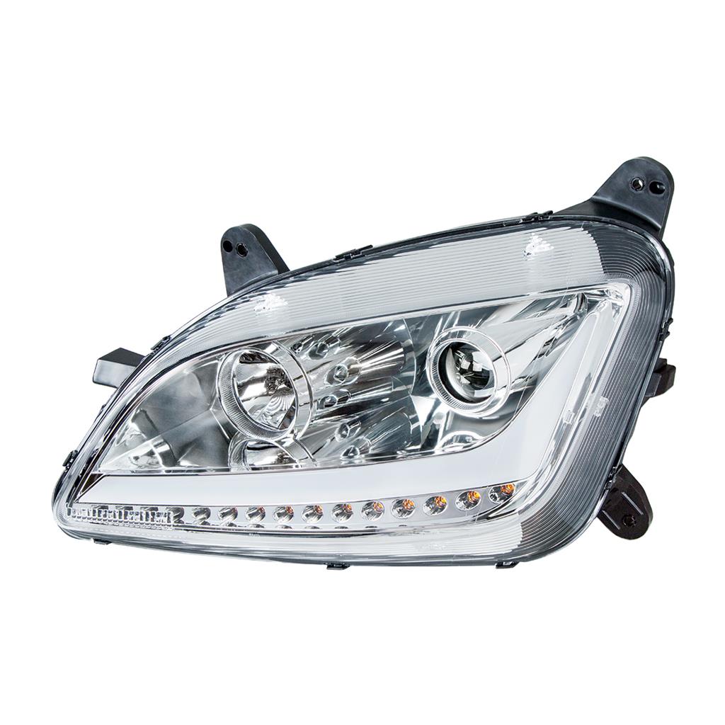 PETERBILT 579/587 LED PROJECTOR HEADLIGHT 2014-2017 (CHROME HOUSING) - LEFT SIDE