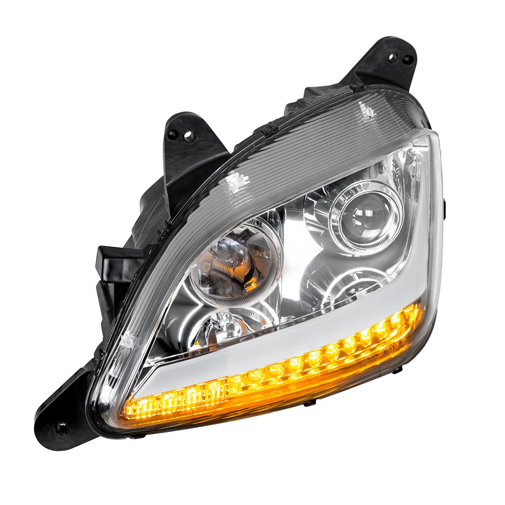 PETERBILT 579/587 LED PROJECTOR HEADLIGHT 2014-2017 (CHROME HOUSING) - LEFT SIDE