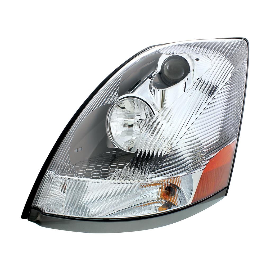 VOLVO VNL HEADLIGHT 2004-2017 (CHROME HOUSING) - LEFT SIDE