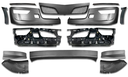PETERBILT 579 2022 & UP NEXT GEN COMPLETE PLASTIC BUMPER ASSEMBLY WITH FOG LIGHT HOLES, WITH AIR DAM ASSEMBLY