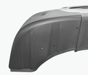 CASCADIA 2008-2017 COMPLETE PLASTIC BUMPER WITH FOG LIGHT HOLES WITH CHROME OVERLAY