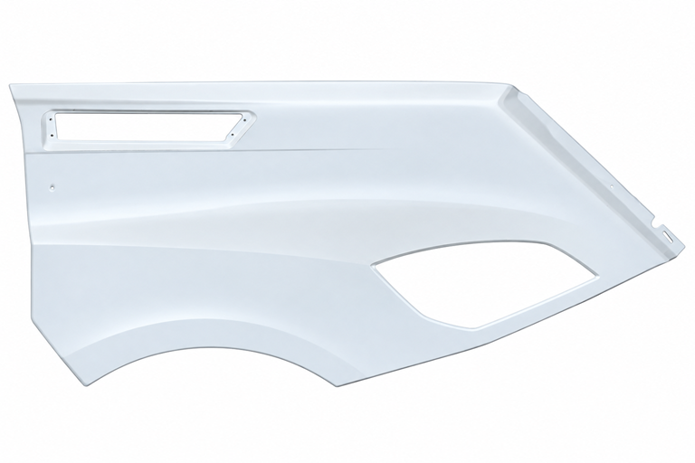 CASCADIA 126 2018 & UP P4 HOOD FENDER IN FIBERGLASS - LEFT SIDE