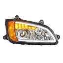 KENWORTH T660 LED HEADLIGHT "CHROME" RIGHT SIDE