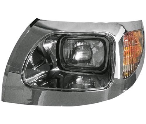 INTERNATIONAL NAVISTAR 7300/7400/7500/7600/7700 2003-2007 COMPLETE HEADLIGHT ASSY (CHROME BEZEL) - LEFT SIDE