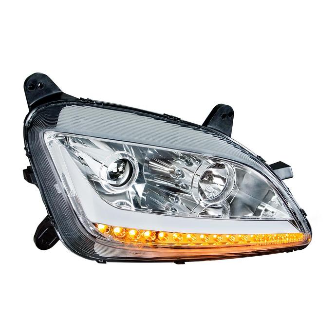 PETERBILT 579/587 LED PROJECTOR HEADLIGHT 2014-2017 (CHROME HOUSING) - RIGHT SIDE