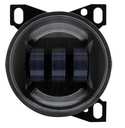 KENWORTH T660 LED FOG LIGHT WITH HALO RING (BLACK) -RIGHT SIDE ALSO FITS PETERBILT 579/587