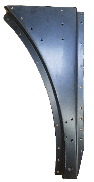 PETERBILT 379 LOWER INNER HOOD SKIRT (ALUMINIUM) - RIGHT SIDE