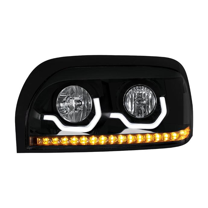 CENTURY CLASS LED BAR HEADLIGHT (BLACK HOUSING) - LEFT SIDE 1996-2011