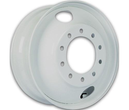 22.5" X 8.25" STEEL WHEEL HUB-PILOT (10 HOLE/285.75MM - 2 HAND HOLE)