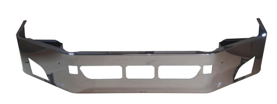 2018 & UP 14" Volvo VNL CHROME BUMPER W/ FOG LIGHT HOLE/STEP HOLE/TOW PIN HOLES (BRACKETS INCLUDED)