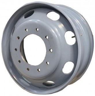 19.5" X 6.75" STEEL WHEEL HUB-PILOT (10 HOLE/225MM - 8 HAND HOLE)