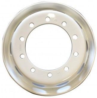 22.5" X 9.00" STEEL WHEEL HUB-PILOT (10 HOLE/335MM - 5 HAND HOLE)