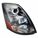 Volvo VNL LED HEADLIGHT 2004-2017 (U BAR) (CHROME HOUSING) - RIGHT SIDE