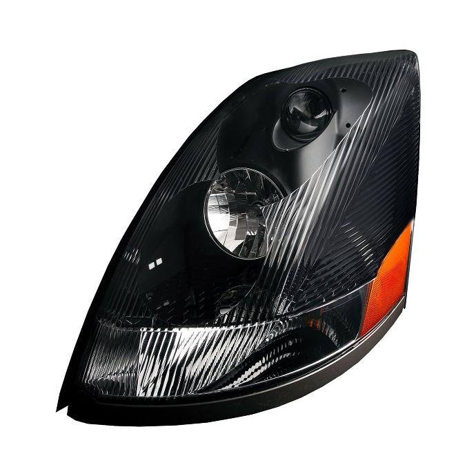 Volvo VNL HEADLIGHT 2004-2017 (BLACK HOUSING) - LEFT SIDE