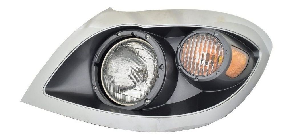 INTERNATIONAL WORKSTAR 7300/7400/7500/7600 HEADLIGHT ASSEMBLY (CHROME BEZEL) - LEFT SIDE