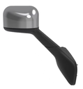 INTERNATIONAL LT HOOD MIRROR (CHROME) - RIGHT SIDE (MANUAL)(SWIVELS)