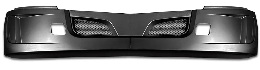 PETERBILT 579 2022 & UP NEXT GEN COMPLETE PLASTIC BUMPER ASSEMBLY NO FOG LIGHT HOLES, NO AIR DAM ASSEMBLY