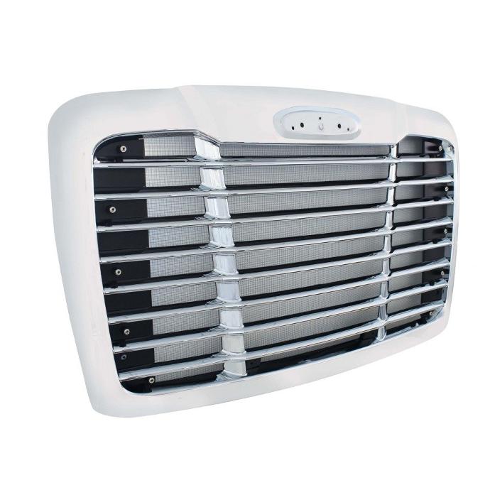 CASCADIA P3 CHROME GRILLE WITH BUG SCREEN 2008-2022 | Lynn Truck Parts