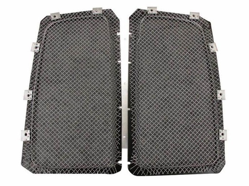 [KEN2611] KENWORTH T660 CHROME GRILLE MESH SCREEN WITH BUGSCREENS (COMPLETE SET)