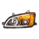 KENWORTH T660 HEADLIGHT LED "BLACKOUT" LH