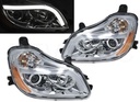 KENWORTH T680 LED PROJECTOR HEADLIGHTS 2013 & UP (CHROME HOUSING) (PAIR)