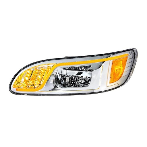 [PET6030] PETERBILT 386/384/387 HIGH POWER LED HEADLIGHT W/ LED TURN SIGNAL, LED POSITION LIGHT, LED DRL 2008 & UP - LEFT SIDE