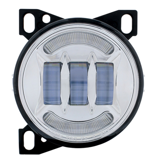 [KEN2644] KENWORTH T660 LED FOG LIGHT W/ HALO RING (CHROME) - LEFT  SIDE ALSO FITS PETERBILT 579/587