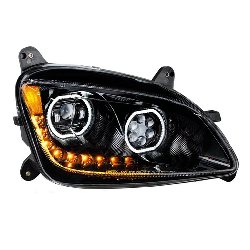 [PET6232] PETERBILT 579/587 LED HALO HEADLIGHT (BLACK HOUSING) - RH