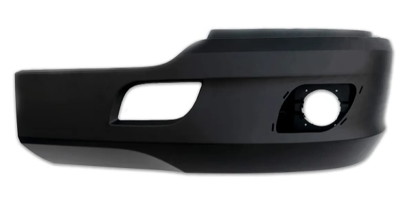 KENWORTH T680 PLASTIC BUMPER END - LH (WITH FOG LIGHT HOLE) (BLACK