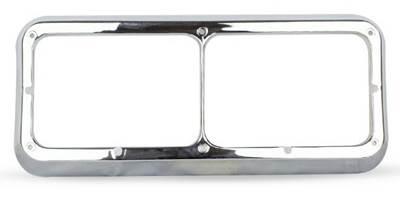 [KEN2567] KENWORTH T800/W900 CHROME HEADLIGHT BEZEL RT/LFT ALSO FITS PETERBILT 379