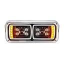 PETERBILT 379 LED "BLACKOUT" PROJECTION HEADLIGHT W/ LED TURN SIGNAL - LEFT SIDE